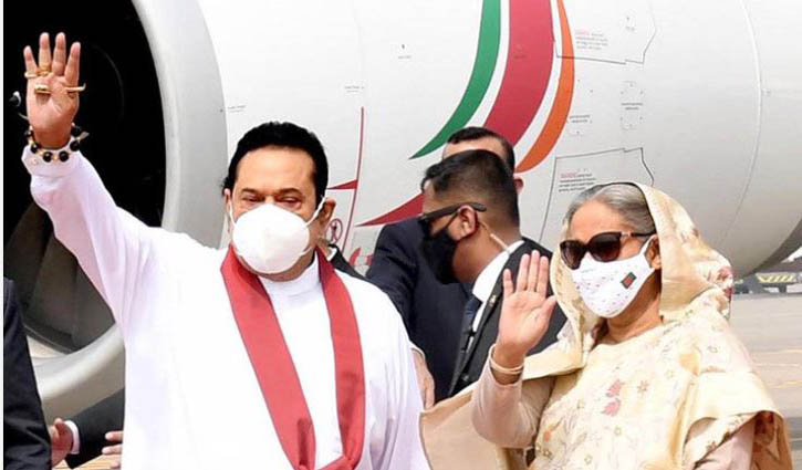 Mahinda Rajapaksa in Dhaka