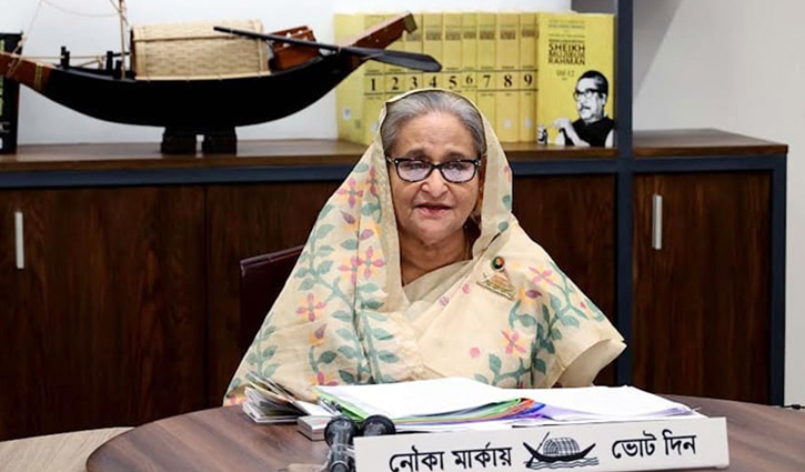 Sheikh Hasina asks AL men not to bring out victory processions