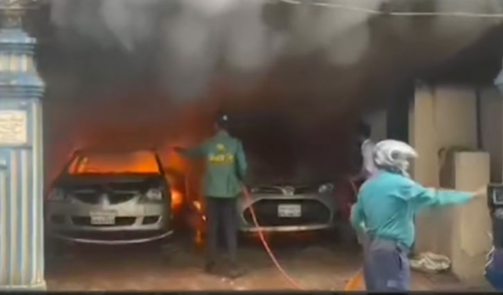 3 cars torched in Banasree over housemaid’s death