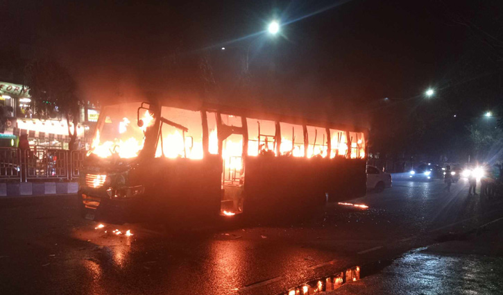 Three buses set on fire in capital