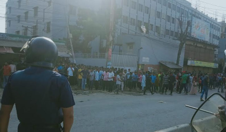 RMG workers stage demo again in Gazipur