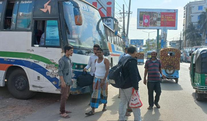 Mymensingh-Dhaka bus service halted