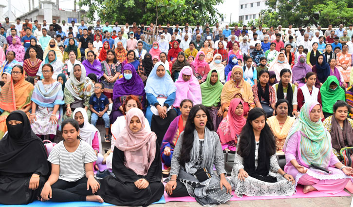 ভালো থাকার প্রত্যয়ে বিশ্ব মেডিটেশন দিবস পালন 