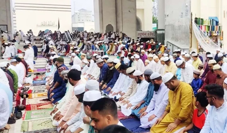 Five Eid congregations held at Baitul Mukarram