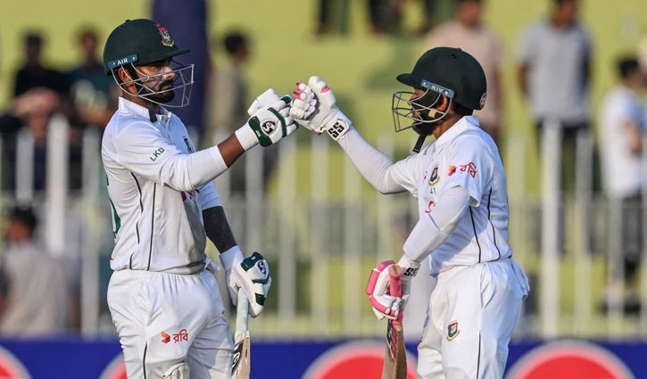 Mushfiqur, Liton stand helps stay in Pakistan Test