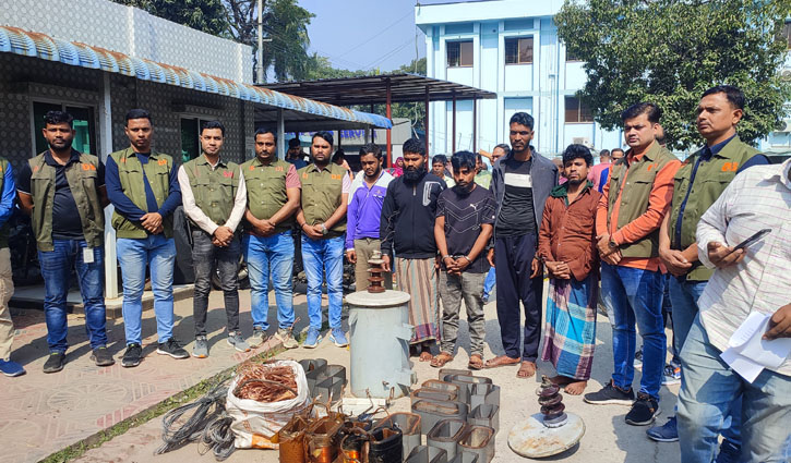 বৈদ্যুতিক ট্রান্সফর্মার চোর চক্রের মূলহোতাসহ আটক ৫