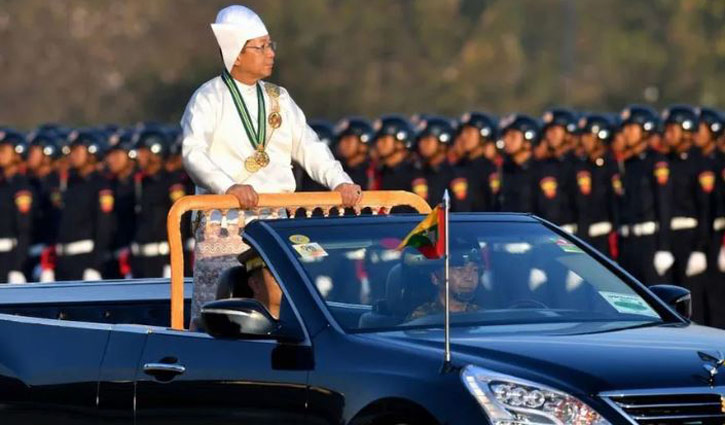 মিয়ানমারের সামরিক সরকার প্রধানের পদত্যাগ চায় সমর্থকরা