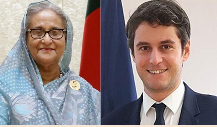 PM Hasina greets Gabriel Attal on his appointment as new French PM