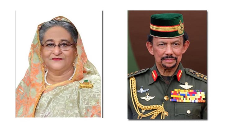 Brunei Sultan greets Sheikh Hasina on her reappointment as PM