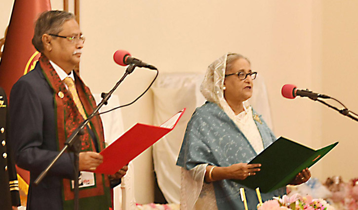 Sheikh Hasina takes oath as Prime Minister