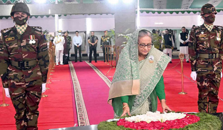 PM pays tribute to Bangabandhu on his Homecoming Day