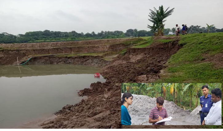 অবৈধ মাটি উত্তোলন থেকে রক্ষা পেলো আমলাই গ্রাম