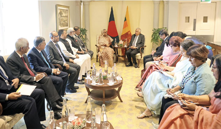 Sri Lankan President meets Bangladesh PM