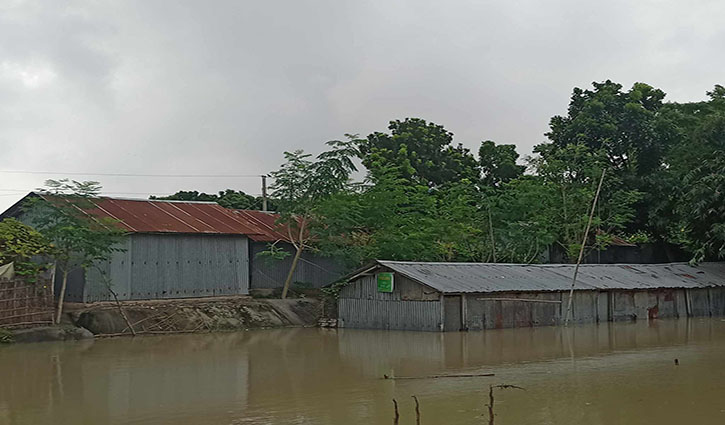 চাঁপাইনবাবগঞ্জে ত্রিমুখী ভোগান্তিতে পানিবন্দি মানুষ