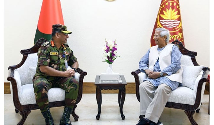 Army chief calls on Chief Adviser