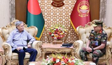 Army chief meets president at Bangabhaban