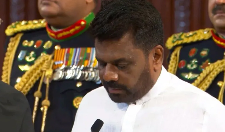 Dissanayake sworn in as Sri Lanka’s president