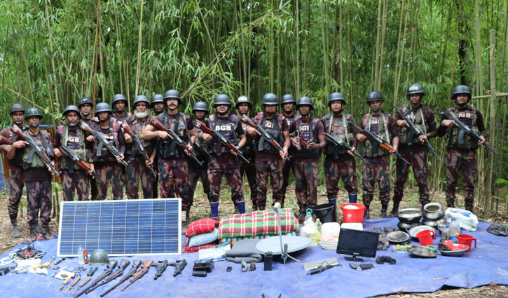 BGB recovers weapons, drones in Bandarban