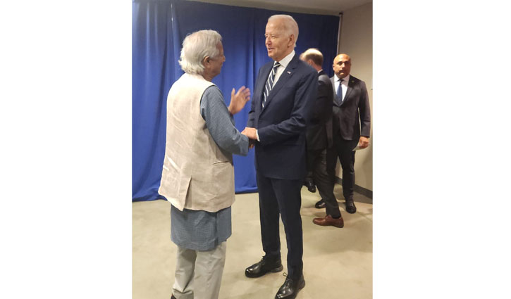 Prof Yunus-Biden talks begin